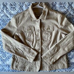 Croft & barrow Women’s Button Up Tan Jacket